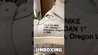 Распаковка кроссовок Off White Air Jordan 1 Alaska 2026 #offwhite #nike #sneakers