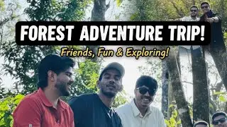 Forest adventure trip 🌲⛰️🏡#foresttrip #explorepage #adventure #friends #viral #balehonnur 