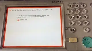 reset error code e719 Canon iR advance C5045, C5240, c5035, c5251
