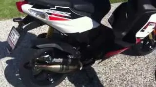 Aprilia SR50 68cc Corsa Polini Scooter Team 3 exhaust di scarico