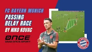 FC Bayern Munich - passing relay race by Niko Kovac