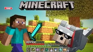 🔴Minecraft live streaming server open for all!!