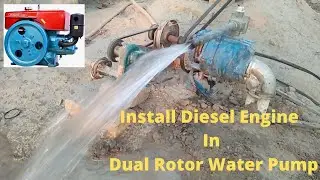 Electric Water Pump Convert to 4 hp Diesel Engine High Pressure Double Rotor Water Pump