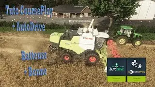 AutoDrive Tutorial + CoursePlay FS25: Combine and Grain Transport