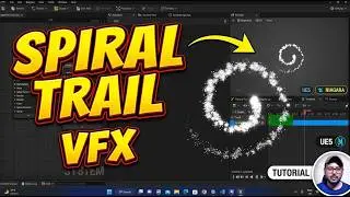Spiral  Trail in Unreal Engine Niagara