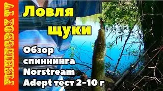 Обзор  и тестирование спиннинга Norstream  Adept с тестом 2-10 г.