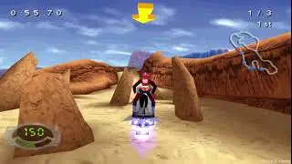 Jet Moto 3 - HD PS1 Gameplay - DuckStation