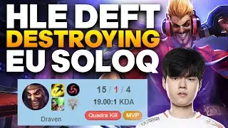 Deft DOMINATING EUW SOLOQ with his insane DRAVEN