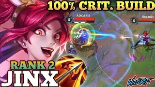 JINX ANNOYING FULL CRITICAL DAMAGE! MVP BUILD ABUSE - TOP 2 GLOBAL JINX BY Jinx m&aacute;y - WILD RIFT