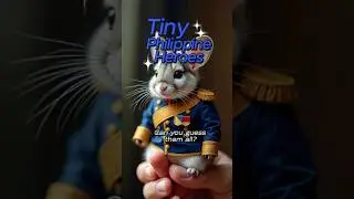 🇵🇭 Tiny Animals Dressed as Filipino Heroes | Realistic Cosplay Miniatures on Human Fingers