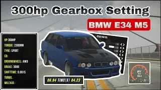 BMW E34 M5 300hp Gearbox Setting | Car Parking Multiplayer