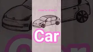 car drawing tutorial 🚗 #art #drawing #car #shorts #pencilart