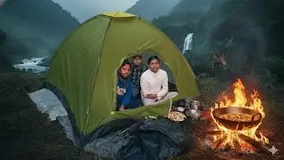 Nature के बीच Camping 🎨 | Jungle Camping और खुली आग पर खाना।