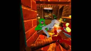 I glitched into the mod vents in monkeys realm!