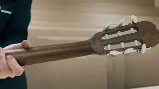 REPAIR OF A BUDGET GUITAR ON YOUR OWN. GLUING THE Sevillia ACOUSTIC GUITAR HEAD WITH PVA glue