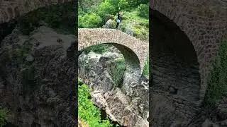 Cliff diving the devils bridge at the Ardeche river in France - Fliffis from 14m