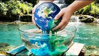 Incredible Planet vs. Water Reactions! Oddly Satisfying ASMR in Nature (Waterfall Background)