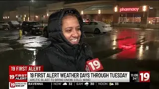 Northeast Ohio's first snow of the season