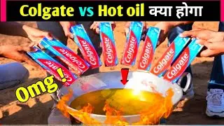 Hot oil vs Colgate क्या होगा | N1 Facts | #shorts