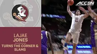 Florida State's Lajae Jones Turns The Corner & Flushes