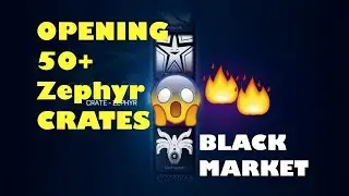OPENING 50+ NEW ZEPHYR CRATES + PULLED A BLACK MARKET