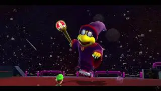Super Luigi Galaxy (013)- Space Junk Galaxy: Kamella's Airship Attack