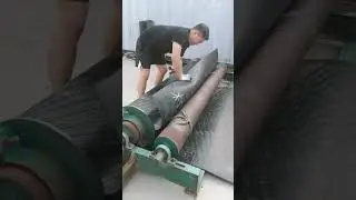 Rubber conveyor belt making process