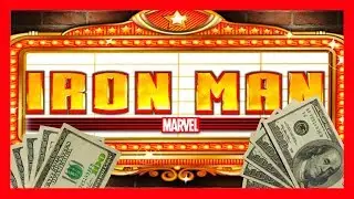 Live Play of New Iron Man Slot Machine at Max Bet