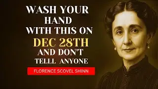 WASH Your Hands with THIS on December 28th and Attract A LOT of Money - Florence Scovel shinn