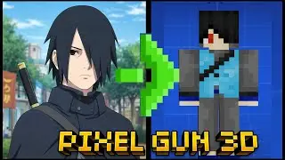 How to make Sasuke Uchiha (Boruto) Skin in Pixel Gun 3D
