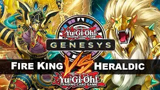 YuGiOh! Genesys - Fire King Snake-Eye Vs Heraldic Ryzeal | Esse deck é doidera