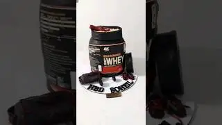 whey bottle cake | fitness cake | #gym #cakedecorating  #cakedesign