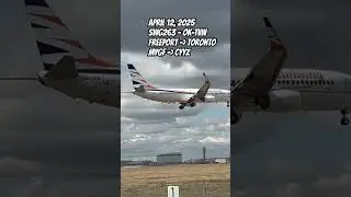 Hard Bounced Landing from this Sunwing 737-800 in Toronto
