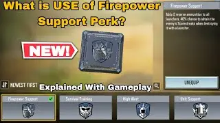 What is USE of Firepower Support Perk With GAMEPLAY in Cod Mobile