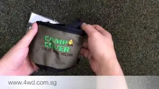 Camp cover showcase for toilet paper holder