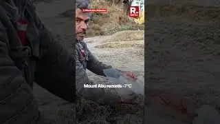 -7&deg;C In Mount Abu Rajasthan Results In Ice Buildup | Cold Wave | India Weather