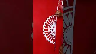 Unique door border alpona #ytshorts #alpona #muggulu