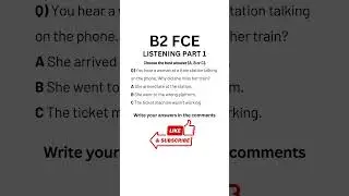 B2 First (FCE) Listening Practice Test 2025 - Part 1 #b2firstlisteningtests #learningenglish #fce