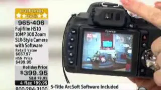 Fujifilm HS10 10MP 30X Zoom SLR-Style Camera with Softwa...