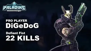 DiGeDoG Androxus 22 KILLS!! Paladins Pro (NiP) Ranked Gameplay