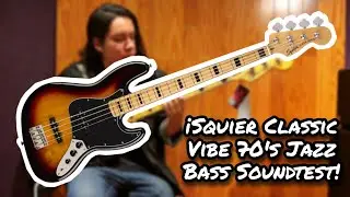 Squier Classic Vibe 70's Jazz Bass Soundtest! [No Talking]