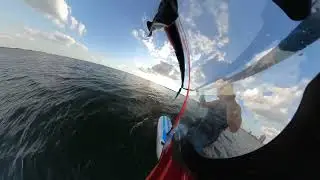 Lightwind freeride foil day