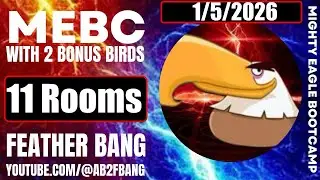 Angry Birds 2 AB2 Mighty Eagle Bootcamp Mebc 1/5/2026 with 2 extra birds 11 Rooms