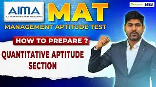 How To Prepare & Score Good Marks in MAT Quant Section | Complete Study Plan #QuantitativeAptitude