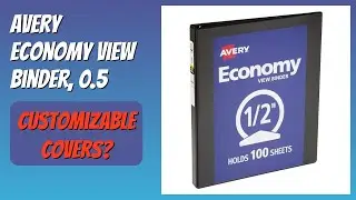 REVIEW (2026): Avery Economy View Binder, 0.5. Features