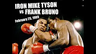 Mike Tyson vs Frank Bruno. Las Vegas Hilton, Winchester, Nevada. USA. February 25, 1989