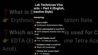✅ &ldquo;Top Lab Technician Interview Questions & Answers 🔬 | Must-Know GK&rdquo;