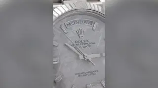 Rolex Meteorite Day-Date  White Gold Diamond Hour Markers