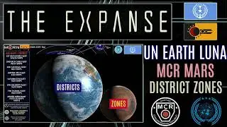 The Expanse Earth Mars Planetary Nations UN-MCR Territory Zones Interplanetary Borders Government