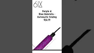 Purple & Blue Umbrella - Automatic Folding 2020-08-09 3:38